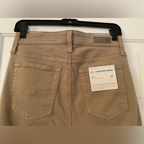 NWT AG Mari High-Rise Slim Straight Cloud Soft Denim Jeans - Picture 6 of 10